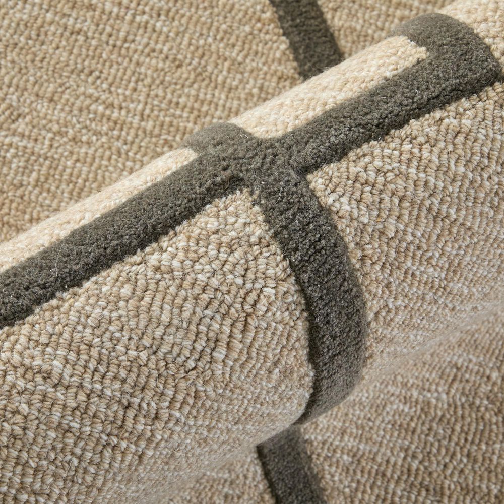 Feizy Kimball Ivory, Gray and Tan 3&#39;6&quot; x 5&#39;6&quot; Area Rug, , large