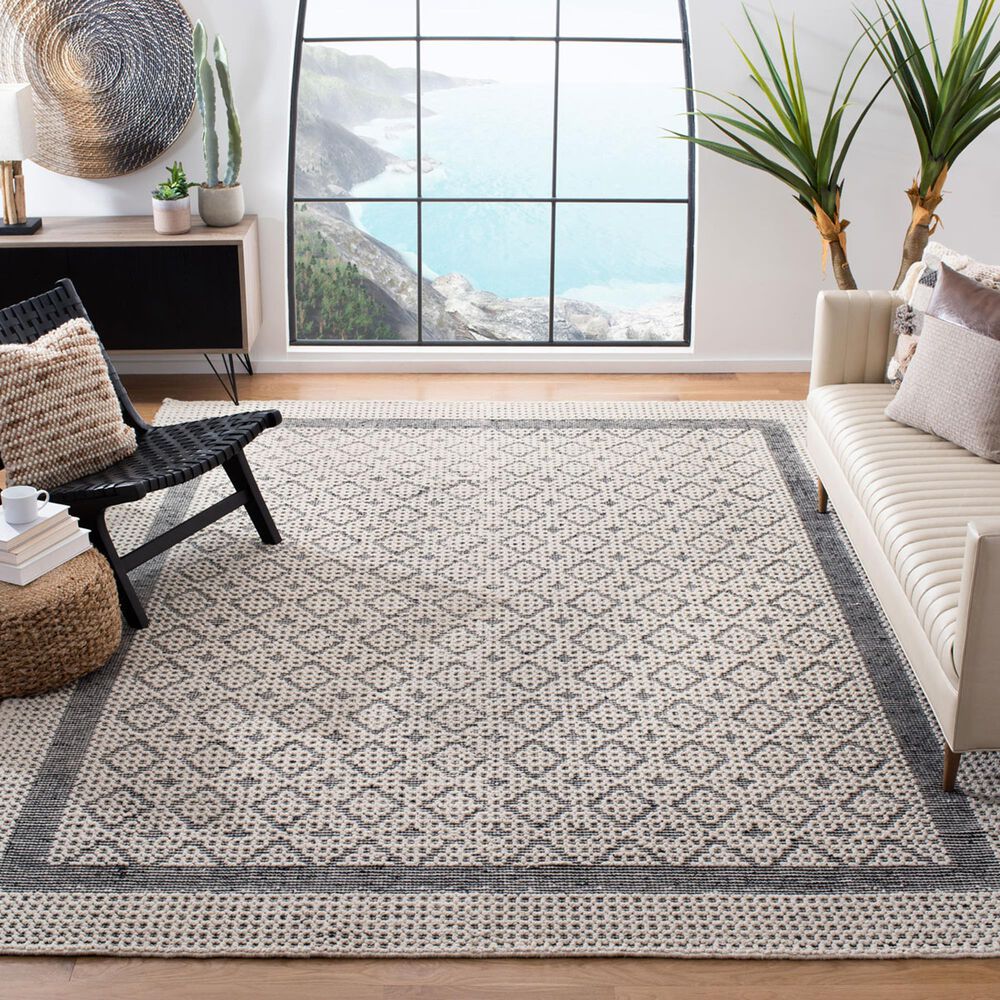Safavieh Natura 8&#39; x 10&#39; Creme and Black Area Rug, , large