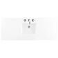 James Martin Vanities Brittany 60" Single Bathroom Vanity in Burnished Mahogany with 3 cm White Zeus Quartz Top and Rectangular Sink, , large