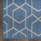 Nourison Horizon HOZ01 Denim 10" x 14" Indoor/Outdoor Area Rug, , large