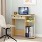 HOMLUX 32" Computer Desk with Two Drawers in Beech and White, , large