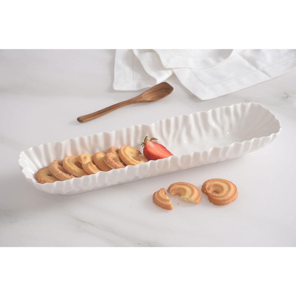 Pampa Bay Mascali Bianca Cracker Tray in White, , large