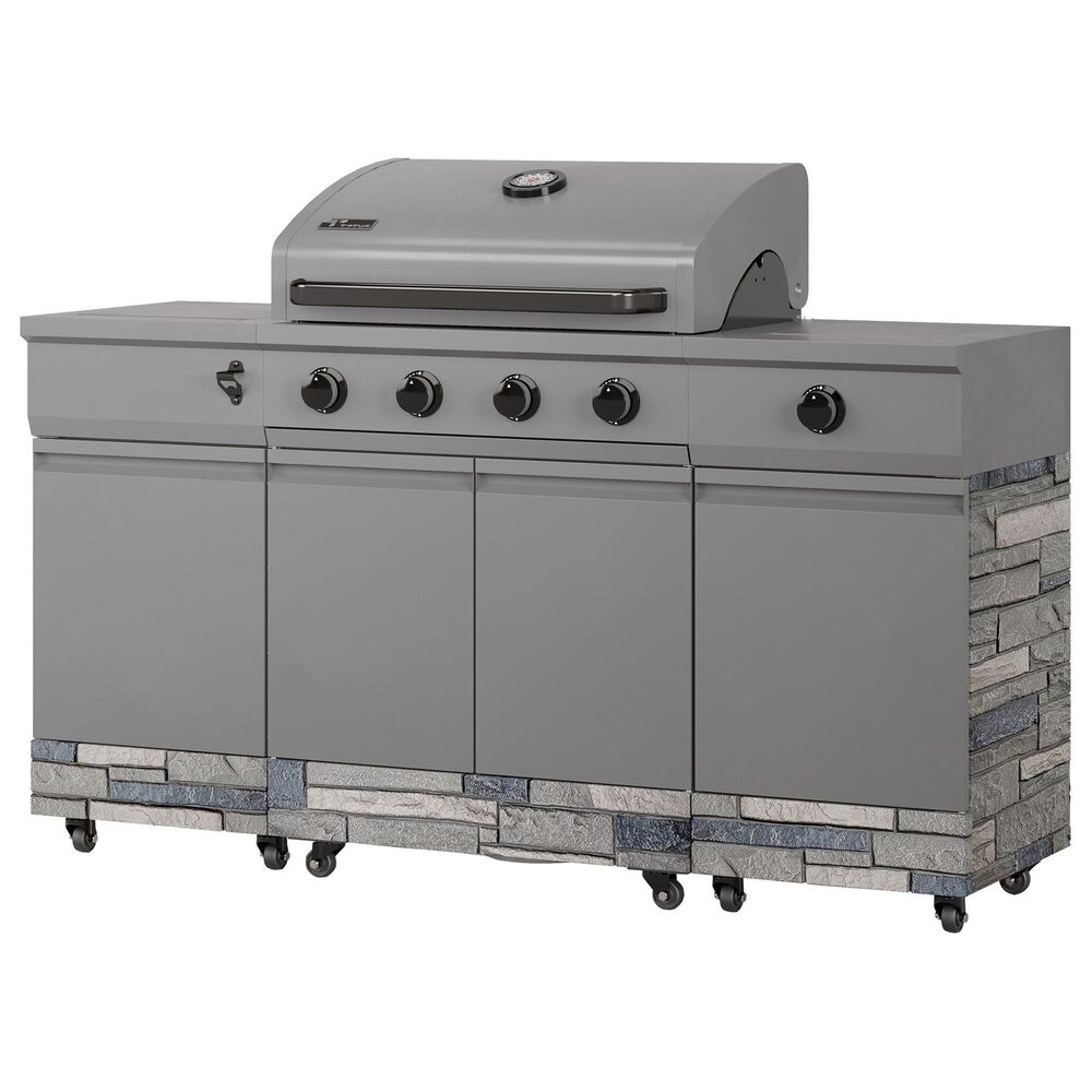 TYTUS Fresno 5-Burner LP/NG Convertible Grill in Gunmetal Gray and Shadow Stone, , large