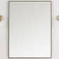 James Martin Vanities Rohe 30" Rectangular Mirror in Champagne Brass, , large