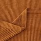 Trade Linker Full/Queen Waffle Weave Knit Throw Blanket in Bronze, , large