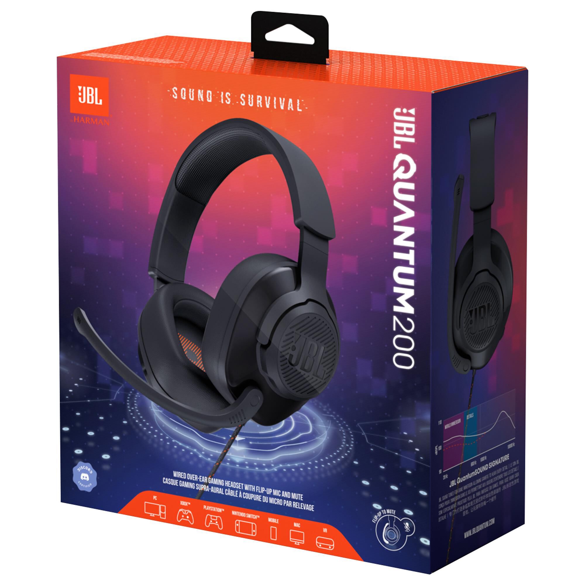 Headset gamer jbl quantum 200 Outlet