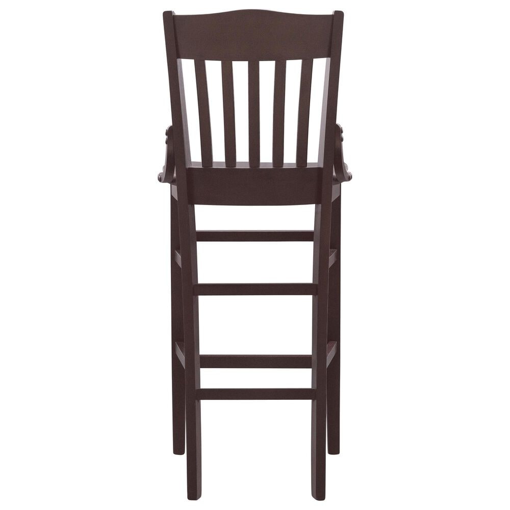 Linon Home Decor Jace Bar Stool in Dark Brown, , large