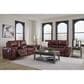 Ashley Alessandro Power Reclining Loveseat with Console in Garnet, , large