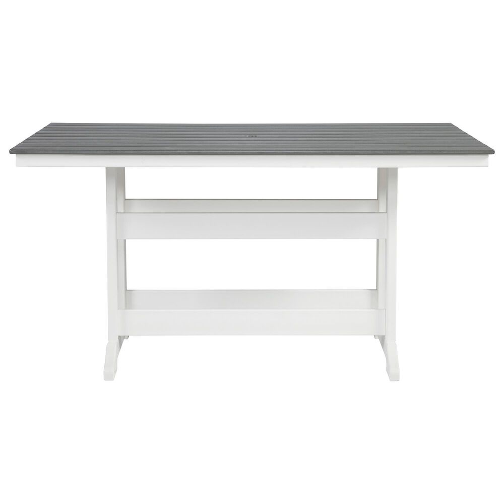 Ashley Transville Patio Counter Table in White and Gray, , large