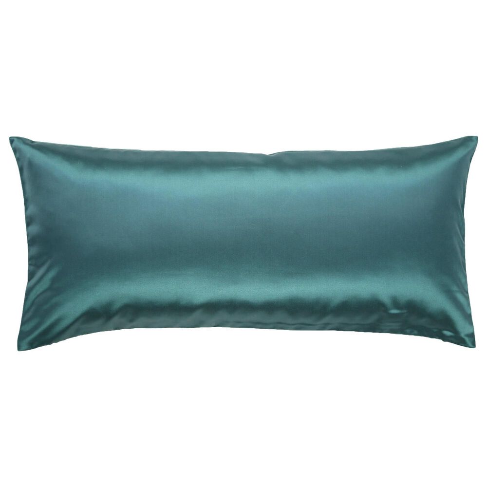 Ann Gish Duchess Velvet 10" x 22"  Throw Pillow in Lagoon, , large
