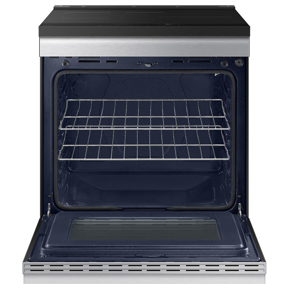 Samsung Bespoke Bespoke 6.3 Cu. Ft. Smart Slide-In Electric Induction Range with Anti-Scratch Glass Cooktop in Stainless Steel, , large
