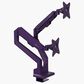 Arozzi Alzare Neo Duo Dual Gas Spring Monitor Arm in Purple, , large