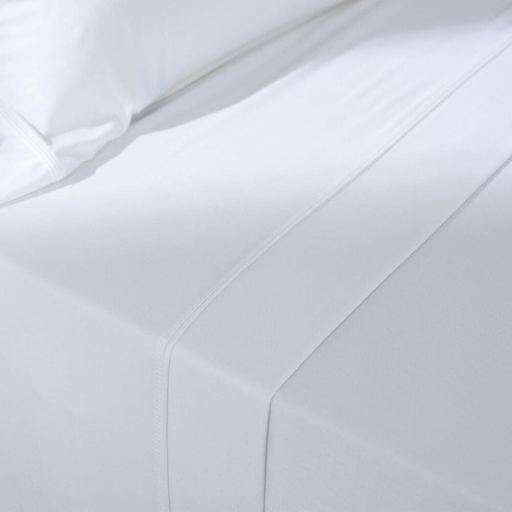 Purple SoftStretch 4-Piece Queen Sheet Set in True White, , large
