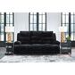 Ashley Rhines Falls Power Reclining Sofa in Onyx, , large
