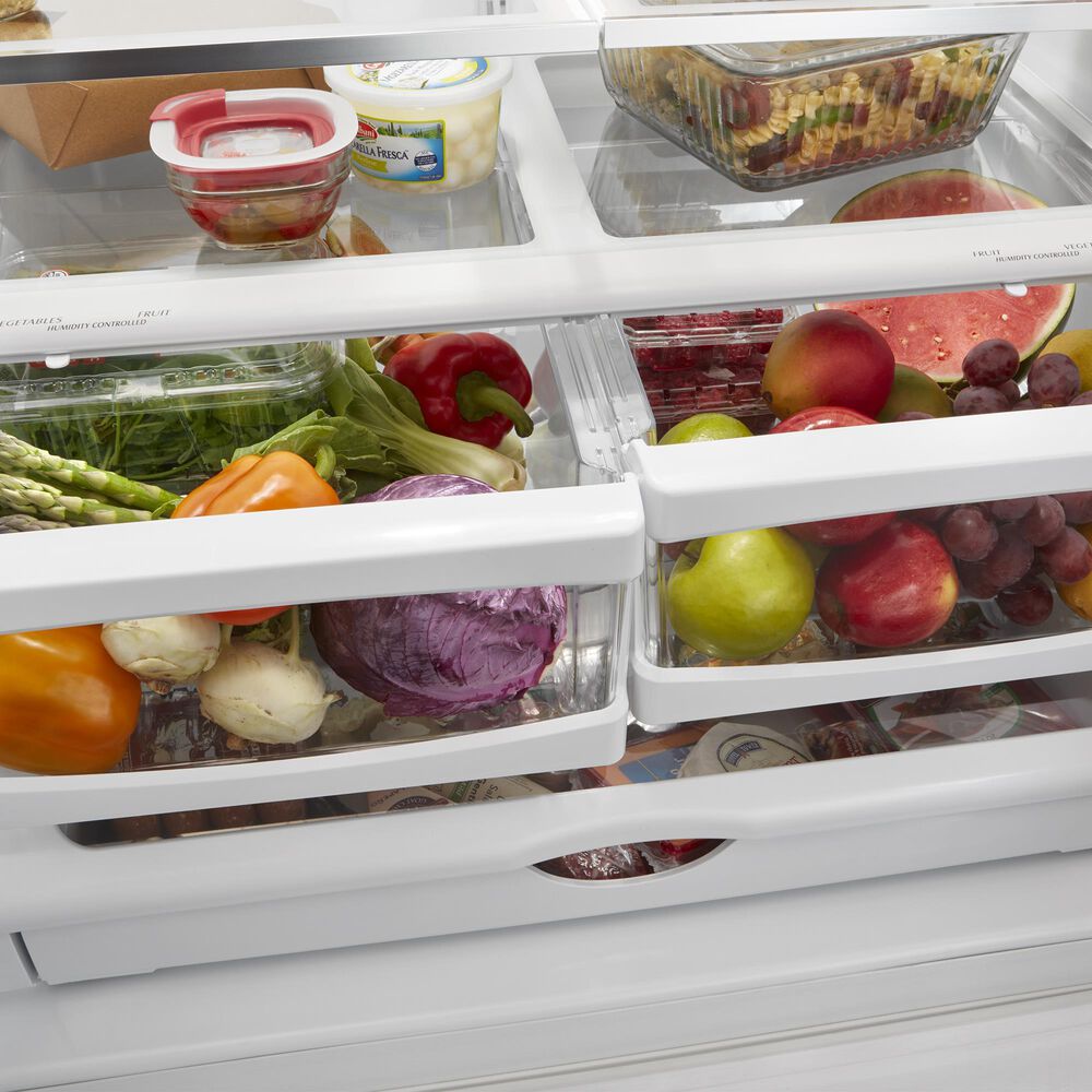 Whirlpool 22.1 Cu. Ft. Freestanding French Door Refrigerator in Black Stainless Steel, , large