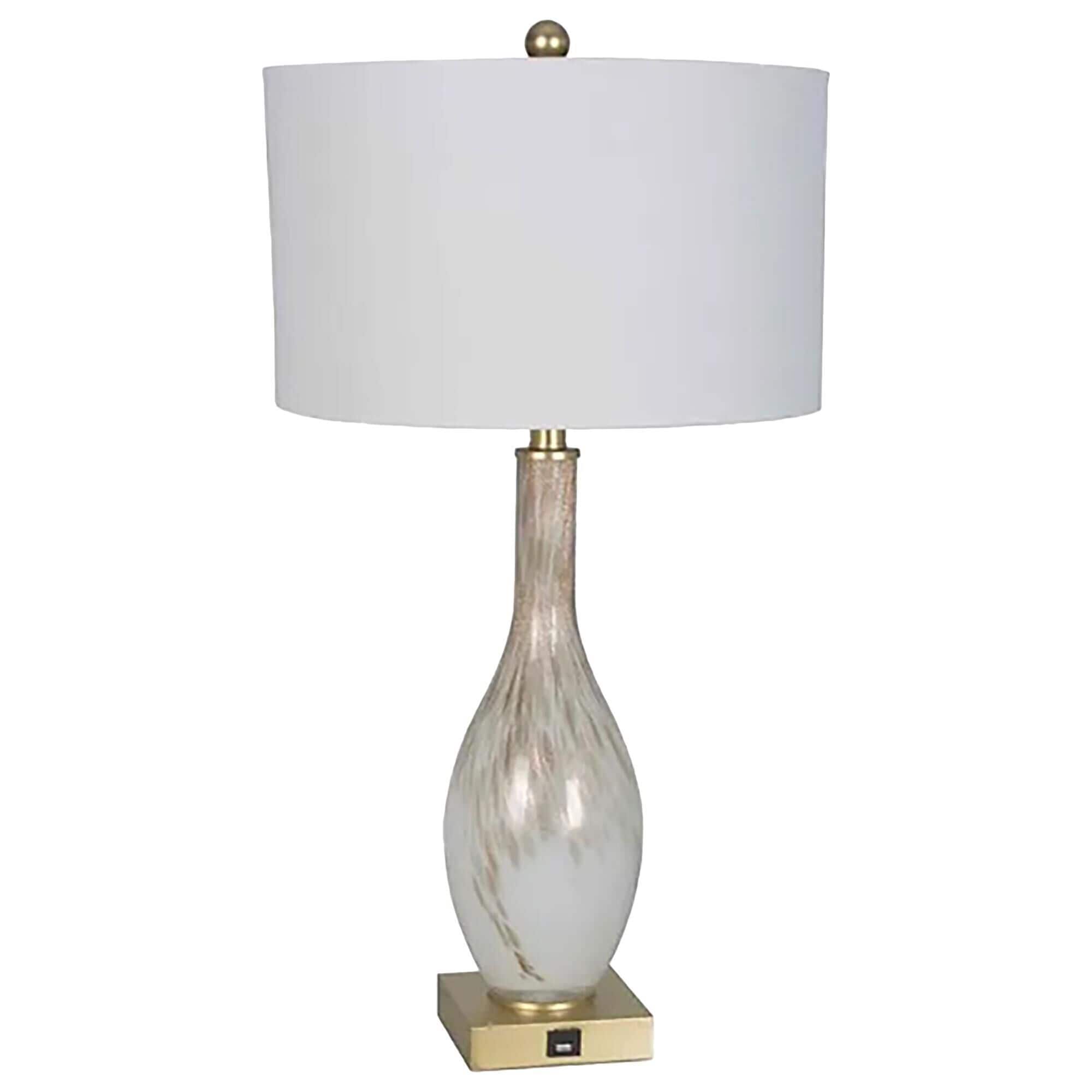 Gold glitter lamp best sale