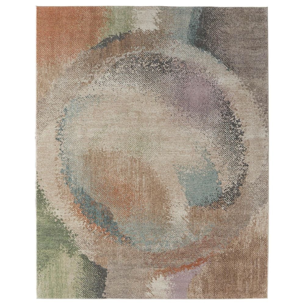 Feizy Eden Abstract Multicolor 12" x 15" Area Rug, , large