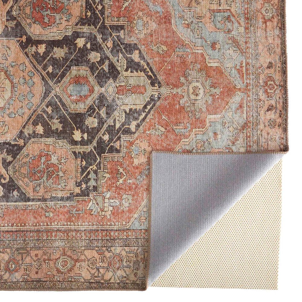 Feizy Percy 2&#39; x 3&#39; Brown and Rust Area Rug, , large