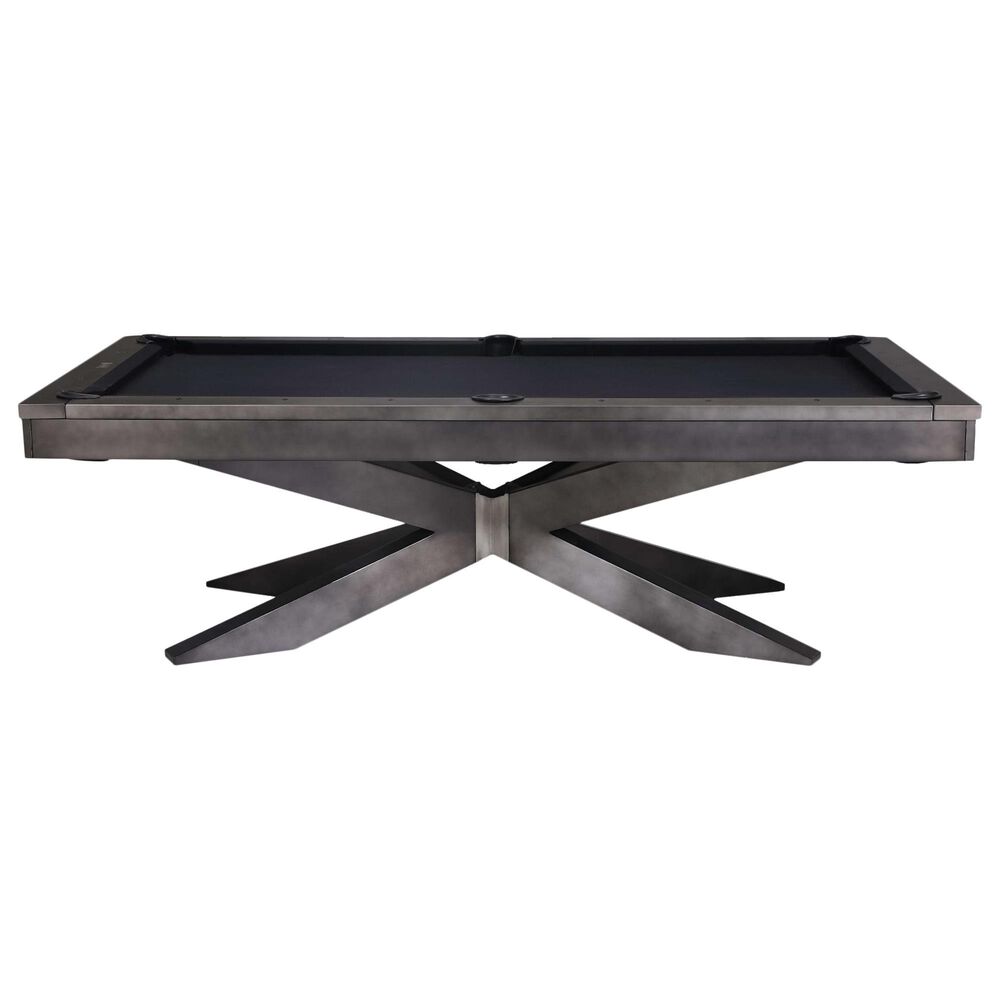 Plank and Hide 8" Felix Pool Table in Gunmetal Grey, , large