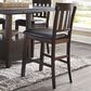 Ashley Haddigan Faux Leather Counter Stool in Dark Brown, , large