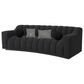 Eichholtz Kelly S Stationary Sofa with Pillows in Boucle Black, Black and White, , large