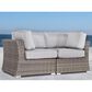 Hearth and Haven 66" Outdoor Loveseat with Cushions in Grey Mix, , large