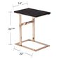 Southern Enterprises Rindland C-Table in Black and Champagne, , large