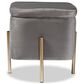 Baxton Studio Aleron Mid-Century Modern Storage Ottoman in Grey, , large