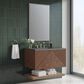 James Martin Vanities Marcello 36" Single Bathroom Vanity in Chestnut with 3 cm Charcoal Soapstone Quartz Top and Rectangular Sink, , large