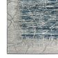 Radici USA Davide Abstract 7"10" x 10"6" Blue Area Rug, , large