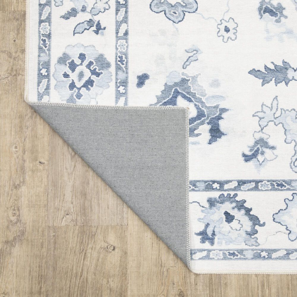 ROW by Oriental Weavers Addison Ivory and Blue 7'6" x 9'10" Area Rug, , large