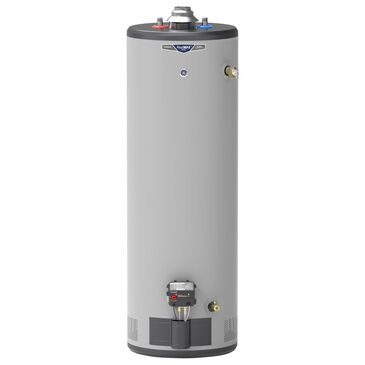 GE Appliances RealMAX Choice 40-Gallon Tall Natural Gas Ultra Low-NOx Atmospheric Water Heater in Gray, , large
