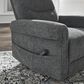 Ashley Aureta Power Lift Recliner in Charcoal, , large