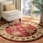 Safavieh Lyndhurst LNH555 5"3" Round Red and Ivory Area Rug, , large