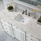 James Martin Vanities Bristol 60" Single Bathroom Vanity in Bright White with 3 cm Victorian Silver Quartz Top and Rectangular Sink, , large