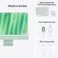 Apple 24-Inch iMac All-in-One Desktop - Apple M4 chip - 10-core CPU - 16GB RAM - 10-core GPU - 512GB SSD in Green with 3-Year AppleCare+, , large