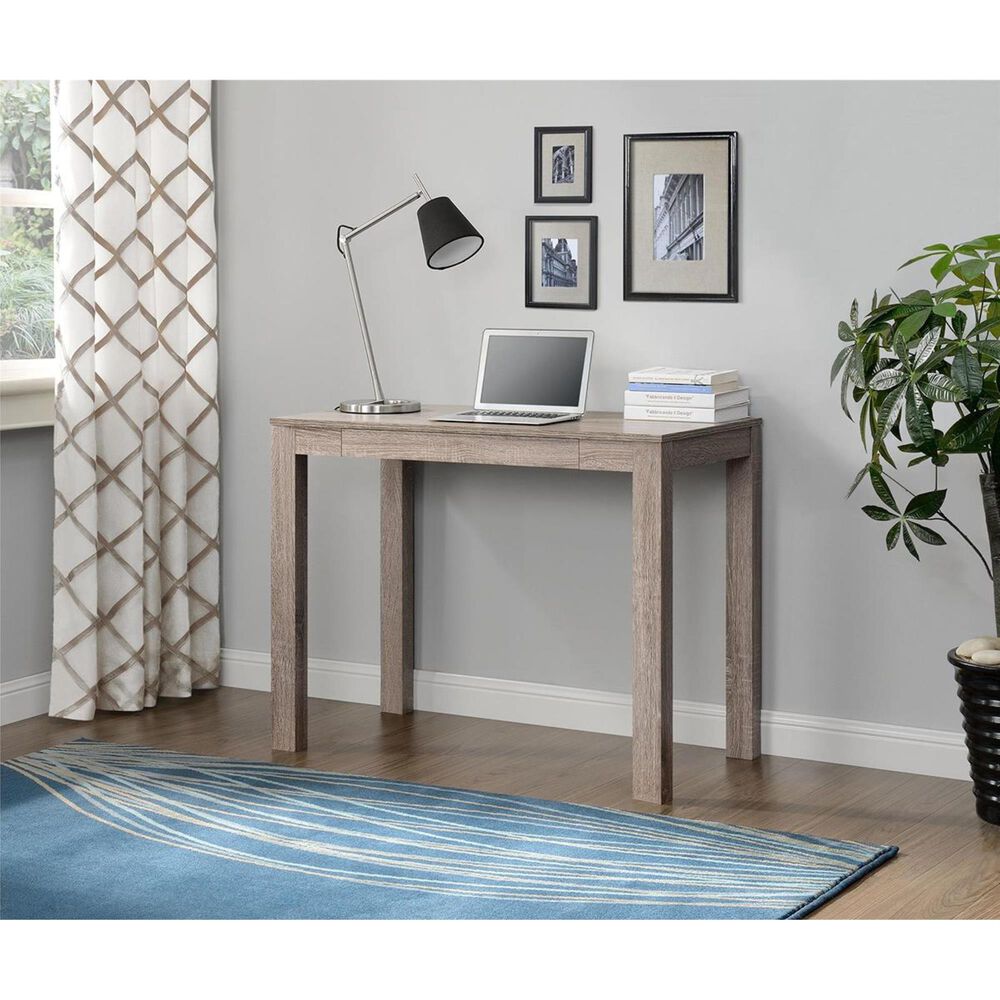 Living Essentials Delilah Parsons Desk with Drawer in Sonoma Oak, , large