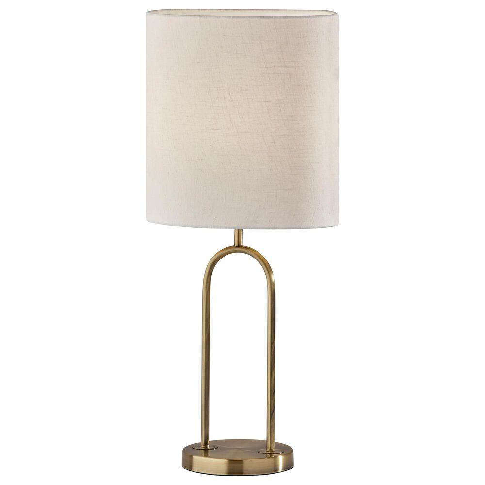 Adesso Joey Table Lamp in Antique Brass, , large