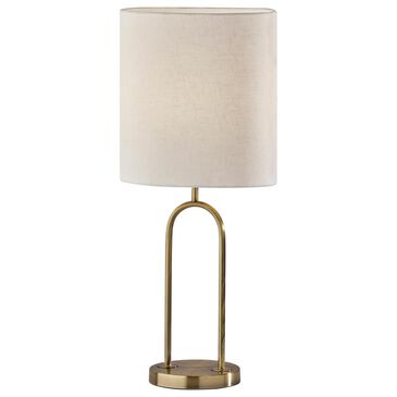 Adesso Joey Table Lamp in Antique Brass, , large
