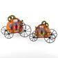 The Gerson Company 2-Piece B/O Lighted Resin and Metal Halloween Pumpkin Carriage Set in Assort, , large