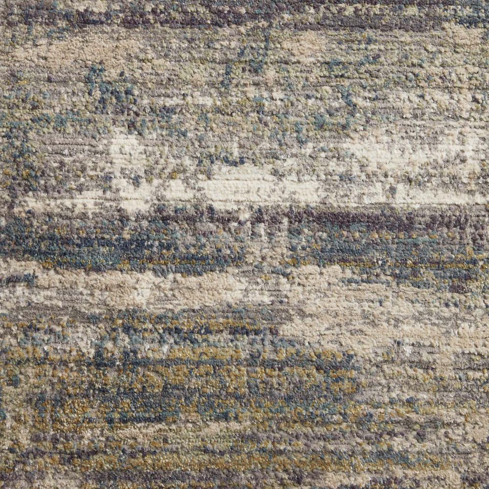 Loloi Arden 2&#39;6&quot; x 12&#39; Granite and Ocean Runner, , large