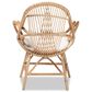 Baxton Studio Jayden Rattan Accent Chair in White, , large