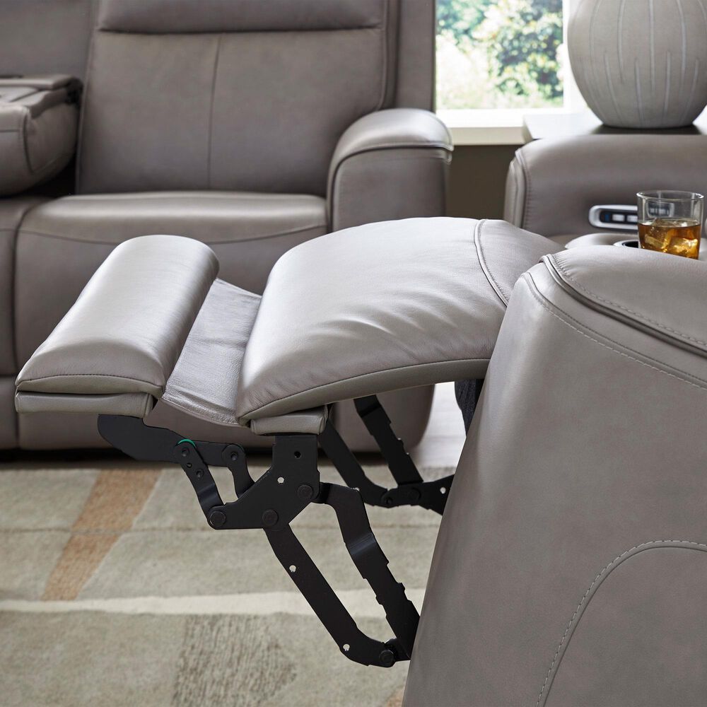 Ashley 5Z-Comfort Power Recliner Sofa with Adjustable Headrest in Coin, , large