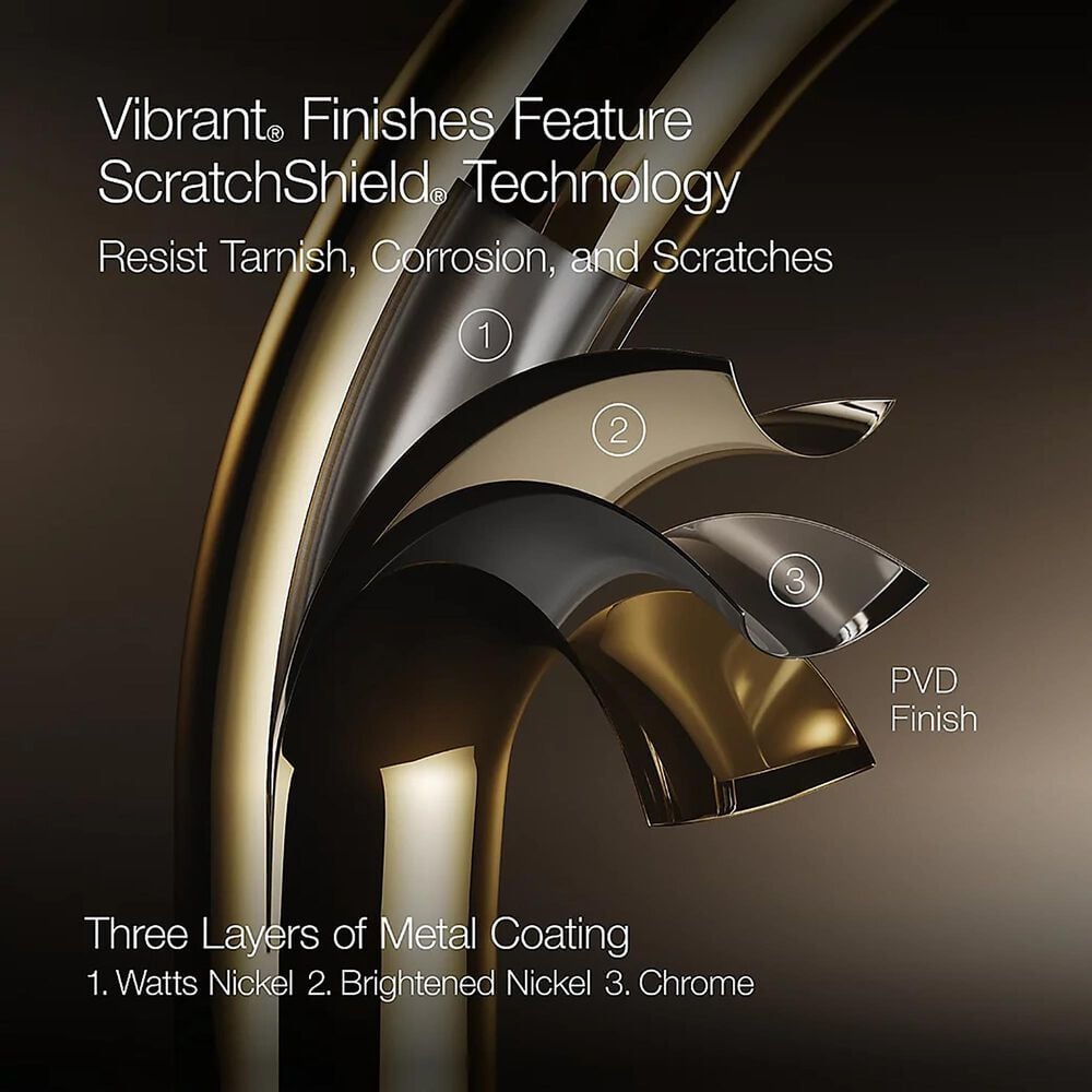 Kohler Tone Widespread Bathroom Sink Faucet in Vibrant Brushed Nickel, , large
