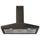 Whirlpool 36" Chimney Wall Mount Range Hood in Fingerprint Black Stainless Steel, , large