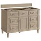 James Martin Vanities Lorelai 48" Single Vanity in Whitewashed Oak with 3 cm Eternal Jasmine Pearl Quartz Top, , large