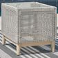 Ashley Seton Creek Patio Square End Table in Gray, , large