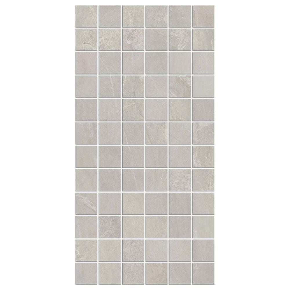 Dal-Tile Bryne Mist 2" x 2" Square on 12" x 24" Ceramic Mosaic Sheet, , large