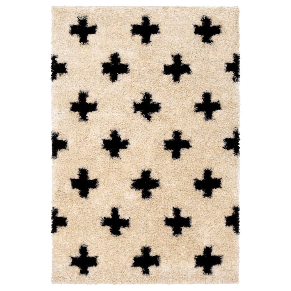 Surya Gibraltar GIB-2302 8'10" x 12' Cream and Black Area Rug, , large