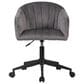 Impressions Vanity Taylor Swivel Vanity Chair with Dark Grey Cushion in Black, , large